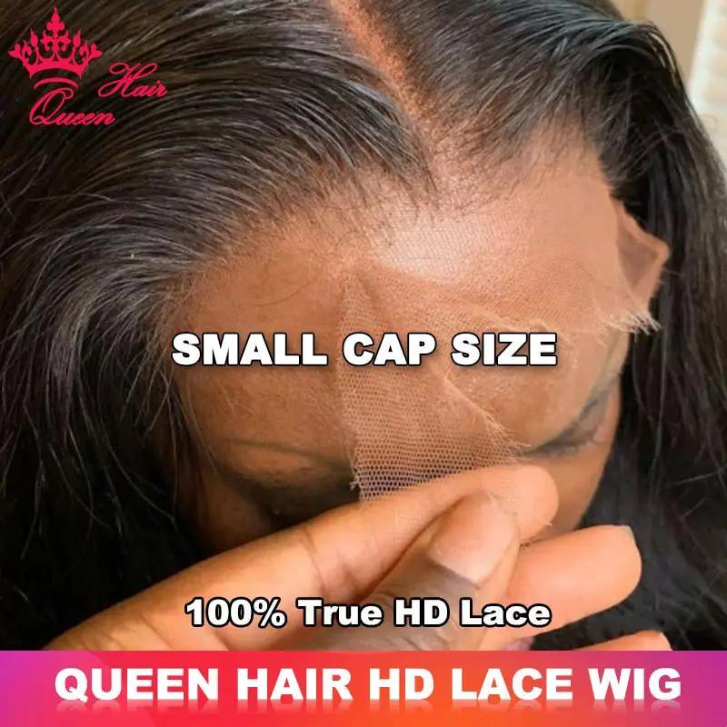Small Cap Size Wig Queen Hair Real HD Lace Wig Raw Human Hair FULL Frontal Closure HD Melt Skin Lace Wig Straight /